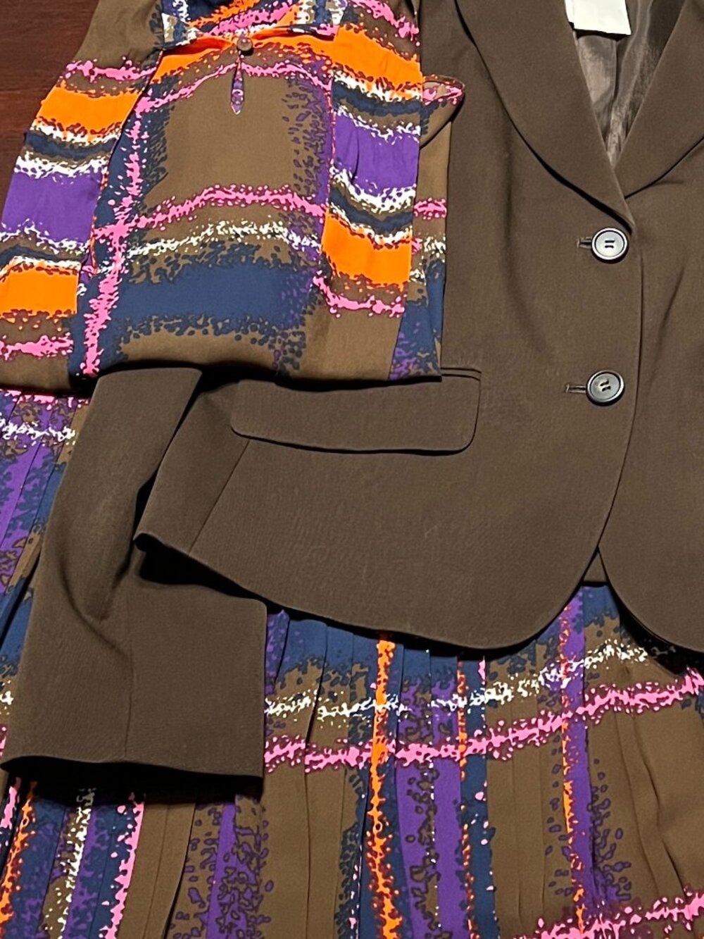 VTG J CREW WOOL CREPE BLAZER COCOA BROWN SIZE 8/10 WITH TAGS - Picture 11 of 11